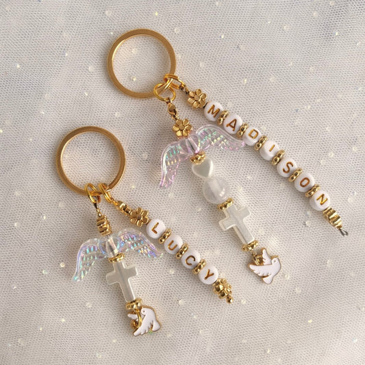 Angel Wing Custom Keychain