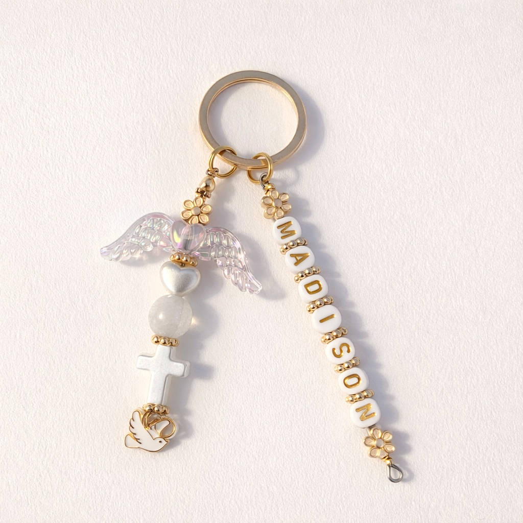 Angel Wing Custom Keychain
