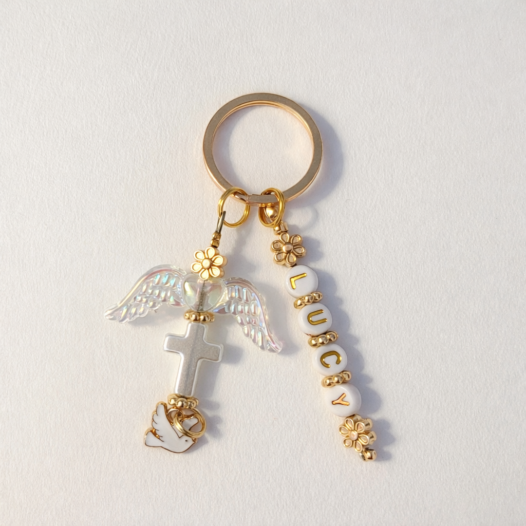 Angel Wing Custom Keychain