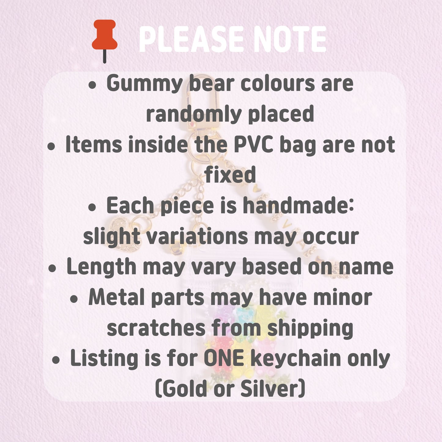 Gummy Bear Custom Keychain