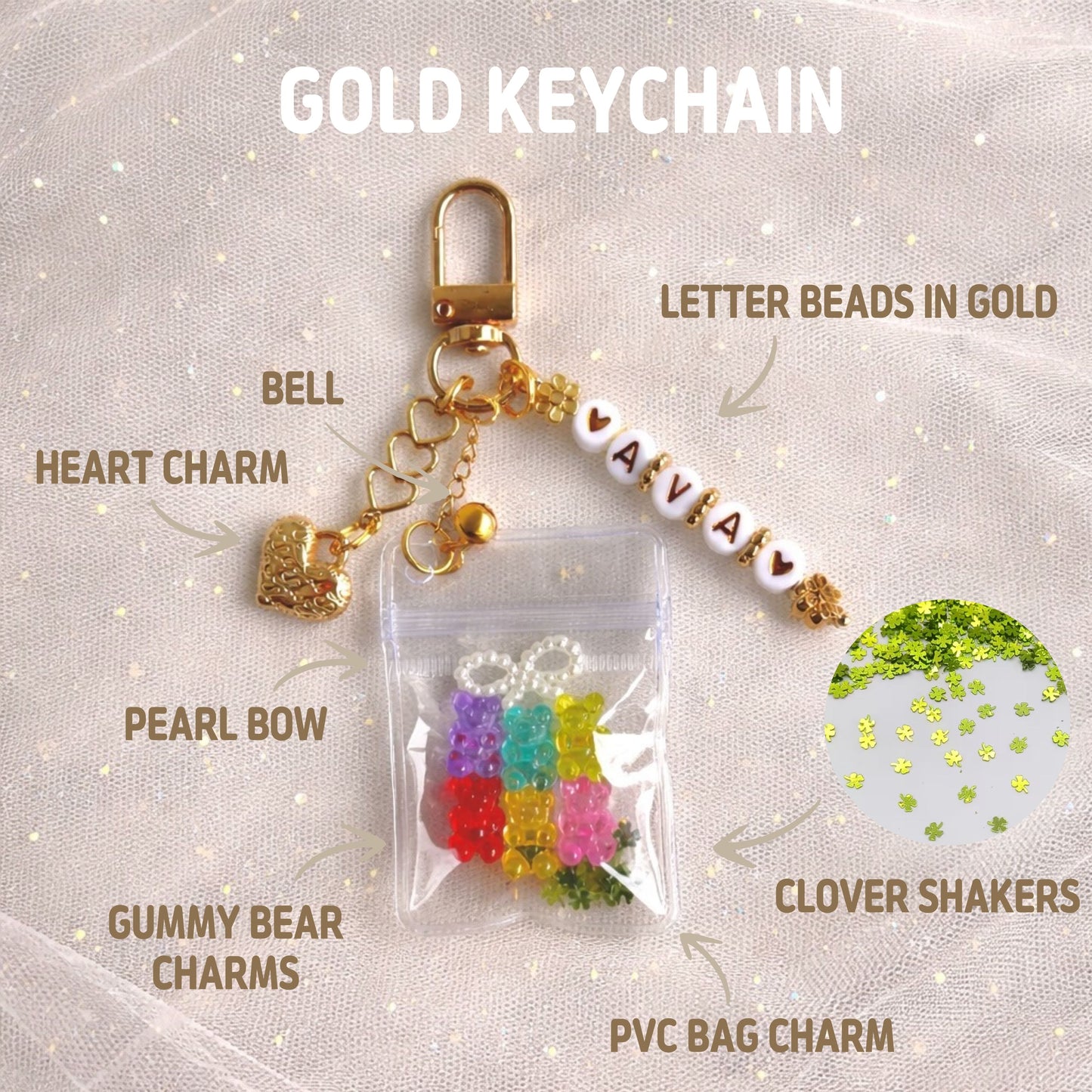 Gummy Bear Custom Keychain
